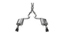 Load image into Gallery viewer, Corsa Performance 2015 Ford Mustang GT 5.0 3in Cat Back Exhaust Black Dual Tips (Sport)