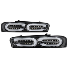 Load image into Gallery viewer, Spyder Chevy Camaro 16-18 Halogen LED Tail Lights Black ALT-YD-CCAM16HAL-SEQ-BK 5087218