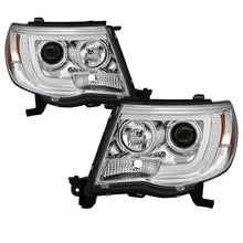 Load image into Gallery viewer, Spyder Toyota Tacoma 05-11 Projector Headlights - Light Bar DRL - Chrome PRO-YD-TT05V2-LB-C 5084668