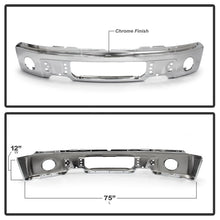 Load image into Gallery viewer, Spyder Ford F150 09-14 w/Fog Light Hole w/o Harley Model Front Bumper - Chrome (OEM 9L3Z17757B) 9948480