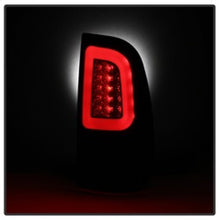 Load image into Gallery viewer, Spyder 97-03 Ford F150 Stylsd. F250 V3 Lght Bar LED Tail Lights - Blk Smk ALT-YD-FF15097V3-LBLED-BSM 5084248