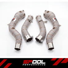 Load image into Gallery viewer, SPOOL Mercedes GT63 S E Performance C192 Race Downpipes (2025+ AMG)