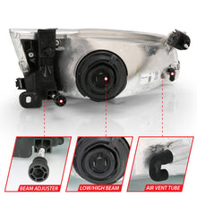 Load image into Gallery viewer, ANZO 1997-1999 Toyota Camry Crystal Headlight Chrome Amber(OE) 121555