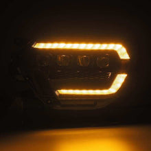 Load image into Gallery viewer, AlphaRex 12-15 Toyota Tacoma NOVA LED Proj Headlights Plank Style Black w/Activ Light/Seq Signal/DRL 880753 *Discontinued