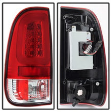 Load image into Gallery viewer, Spyder 08-16 Ford Super Duty F-250 V3 Light Bar LED Tail Lights - Red Clear (ALT-YD-FS07V3-LBLED-RC) 5084736