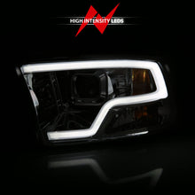 Load image into Gallery viewer, Anzo Dodge Ram 09-18 Projector Plank Style Headlight w/ Halo Chrome Clear A