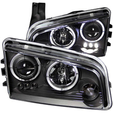 Load image into Gallery viewer, Anzo 2006-2010 Dodge Charger Projector Headlights w/ Halo Black
