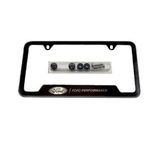 Load image into Gallery viewer, Ford Racing Stainless Steel Ford Performance License Plate Frame - Black M-1828-SS304BK