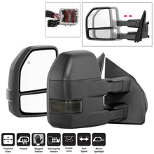 Load image into Gallery viewer, SPYDER xTune 15-17 Ford F-150 Heated LED Telescoping Pwr Mirrors - Smk (Pair) (MIR-FF15015S-G4-PWH-SM-SET) 9943065