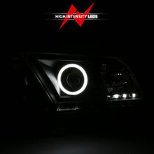 Load image into Gallery viewer, Anzo 2010-2014 Ford Mustang Projector Headlights w/ Halo Black (CCFL)