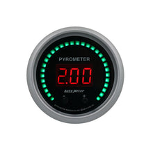 Load image into Gallery viewer, Autometer 52.4mm Black Two Channel 0-2000 Degree Pyrometer (EGT) Sport-Comp Elite Digital Gauge 6744-SC