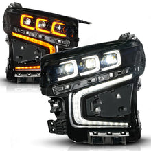 Load image into Gallery viewer, ANZO 21-23 Chevy Tahoe/Suburban LED Light Bar Style Headlights Black w/ Squential DRL (Left Side) 111636X-L