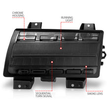 Load image into Gallery viewer, ANZO 2018-2021 Jeep Wrangler LED Side Markers Chrome Housing Smoke Lens w/ Seq. Signal Low Config 511087