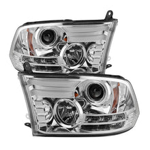 Load image into Gallery viewer, Spyder Dodge Ram 13-15 Projector Headlights Light Bar DRL Chrome PRO-YD-DR13-LBDRL-C 5080905