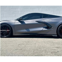 Load image into Gallery viewer, Dry Carbon Fiber Side Skirts Extension Panel for Chevrolet Corvette C8