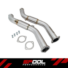 Load image into Gallery viewer, Spool VR30DDTT Full Resonated Downpipes Upgrade [Race Downpipes] | Infiniti Q50 Q60 RZ34 [VR30]