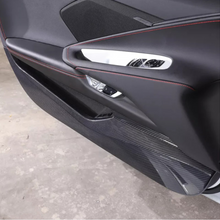 Load image into Gallery viewer, Dry Carbon Fiber Door Anti‑Kick Panel Cover V2 for Chevrolet Corvette C8