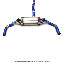 Load image into Gallery viewer, Titanium Valved Catback Exhaust System for Mercedes Benz A35 AMG 2.0T