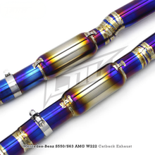 Load image into Gallery viewer, Titanium Valved Catback Exhaust System for Mercedes Benz S550 S500 S63 AMG W222 4.7T 5.5T
