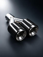 Load image into Gallery viewer, BMW Universal Fit Carbon Fiber Dual Muffler Tips