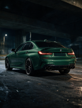 Load image into Gallery viewer, BMW 2/3/4 Series G42 G20/G21 G23 Black Stainless Steel Dual Muffler Tip (2019+)