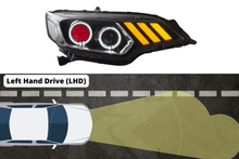 Load image into Gallery viewer, Honda Fit/Jazz 3rd Gen(GK/GH/GP) Black Demon Eyes Dual Beam Projector [Mustang Style] Headlights (2015 - 2020)