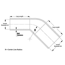 Load image into Gallery viewer, HPS 7/8" - 1-3/8" ID, Silicone 45 Degree Elbow Reducer Coupler Hose, High Temp 4-ply Reinforced, Blue, 22mm - 35mm ID