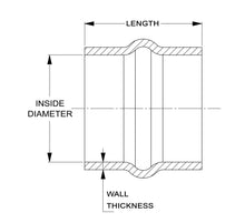 Load image into Gallery viewer, HPS Performance Products HPS 6" ID, 6" Length, Silicone Straight Hump Coupler Hose Hot Side, Ultra High Temp 6-ply Aramid Reinforced, Max. Temperature: 500F, 152mm ID