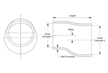 Load image into Gallery viewer, HPS Performance Products HPS 2-1/2" - 3" Silicone Offset Reducer Coupler Hose, High Temperature 4-ply Reinforced