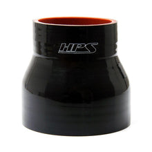 Load image into Gallery viewer, HPS 3/8" - 1/2" ID, 4" Length, Silicone Straight Reducer Coupler Hose, High Temp 4-ply Reinforced, 9.5mm - 13mm ID, Black