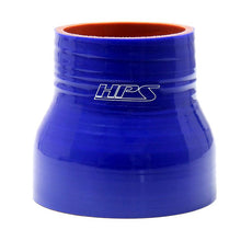 Load image into Gallery viewer, HPS 3/8" - 1/2" ID, 4" Length, Silicone Straight Reducer Coupler Hose, High Temp 4-ply Reinforced, 9.5mm - 13mm ID, Blue