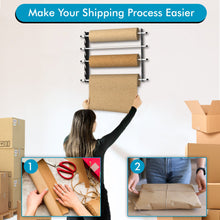 Load image into Gallery viewer, Car Vinyl Wrap Wrapping Sheet Sticker Decal Wall Rack/Holder Brown Shipping Paper Dispenser - 156cm
