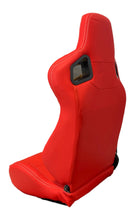 Load image into Gallery viewer, SPDZ1 Katana Racing Seats Red Leather with White Cross Stitch Reclinable