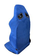 Load image into Gallery viewer, SPDZ1 Blast Blue Suede Racing Seats Reclinable