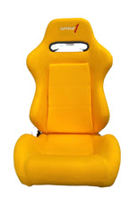 Load image into Gallery viewer, SPDZ1 Canary ST1 Racing Seats Yellow Cloth Reclinable