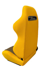 Load image into Gallery viewer, SPDZ1 Canary SR3 Racing Seats Yellow Cloth/Kevlar Mesh Reclinable