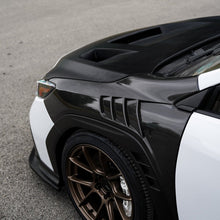 Load image into Gallery viewer, JDMuscle [22-25 WRX w/ FMIC] Carbon Fiber Scoopless Hood V1