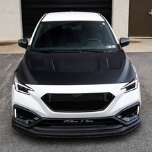 Load image into Gallery viewer, JDMuscle [22-25 WRX w/ FMIC] Carbon Fiber Scoopless Hood V1