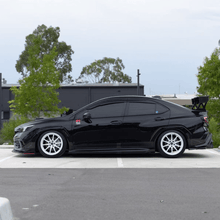 Load image into Gallery viewer, JDMuscle [22-26 WRX] 3-Piece V2 Front Lip | Paint Matched / Carbon Fiber
