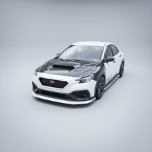 Load image into Gallery viewer, JDMuscle [22-26 WRX] Spec CS 3-Piece Front Lip Paint Matched / Gloss Black / RAW ABS