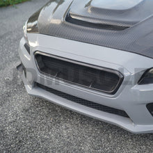 Load image into Gallery viewer, JDMuscle Tanso Carbon Fiber / Gloss Black Grille V4 - 15-17 WRX/STI