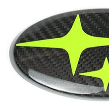 Load image into Gallery viewer, Racing Art Pre-preg Carbon Fiber Subaru Emblem Covers Front &amp; Back, Red/White/Blue [22-26 WRX, 15-21 WRX/STI, 18-23 Crosstrek, 17-23 Impreza]