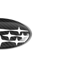 Load image into Gallery viewer, Racing Art Pre-preg Carbon Fiber Subaru Emblem Covers Front &amp; Back, Red/White/Blue [22-26 WRX, 15-21 WRX/STI, 18-23 Crosstrek, 17-23 Impreza]