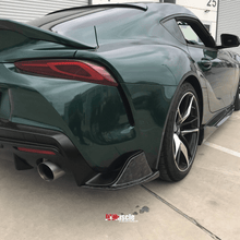 Load image into Gallery viewer, JDMuscle Tanso Carbon Fiber VS Style Canards  - 2020+ Toyota Supra w/ stock bumper