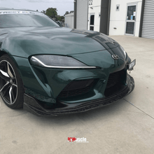 Load image into Gallery viewer, JDMuscle Tanso Carbon Fiber VS Style Canards  - 2020+ Toyota Supra w/ stock bumper