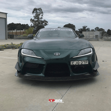 Load image into Gallery viewer, JDMuscle Tanso Carbon Fiber VS Style Canards  - 2020+ Toyota Supra w/ stock bumper