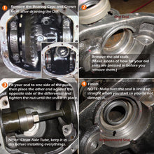 Load image into Gallery viewer, Front Inner Axle Side Seal Installation Tool &amp; MG21103 Front Axle Tube Seal for Dana 30/44/60 Front differentials Fits Jeep Wrangle, Ford, Dodge, Volve and more.