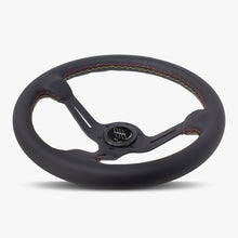 Load image into Gallery viewer, The Le Mans | Black Leather | Black Spoke | Euro Stitch