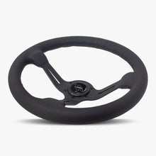 Load image into Gallery viewer, The Le Mans | Black Perforated Leather | Black Spoke | Black Stitch