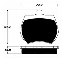 Load image into Gallery viewer, Porterfield Brake Pads for 1967 MG MIDGET w/Front Discs
